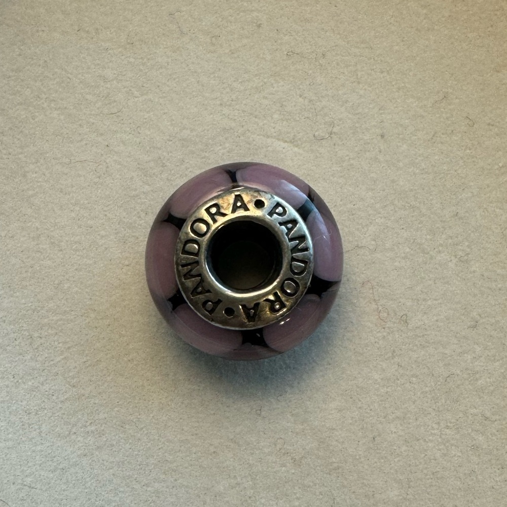 Purple pandora bead